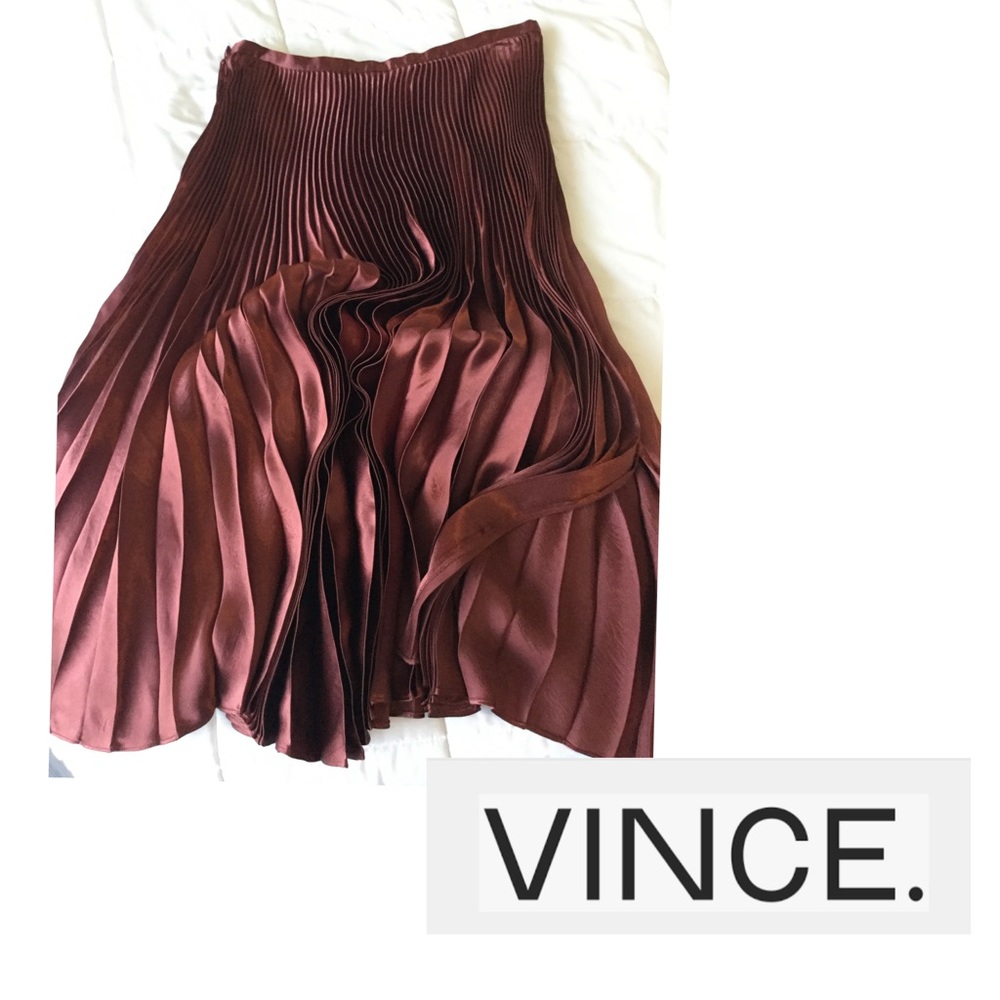 NWT Pleated Vince Maxi Skirt